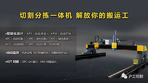 俄罗斯专享会294全自动等离子切割分拣一体机